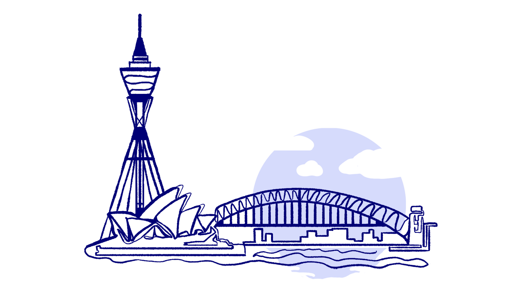 Sydney Marathon Harbor Graphic (2025)