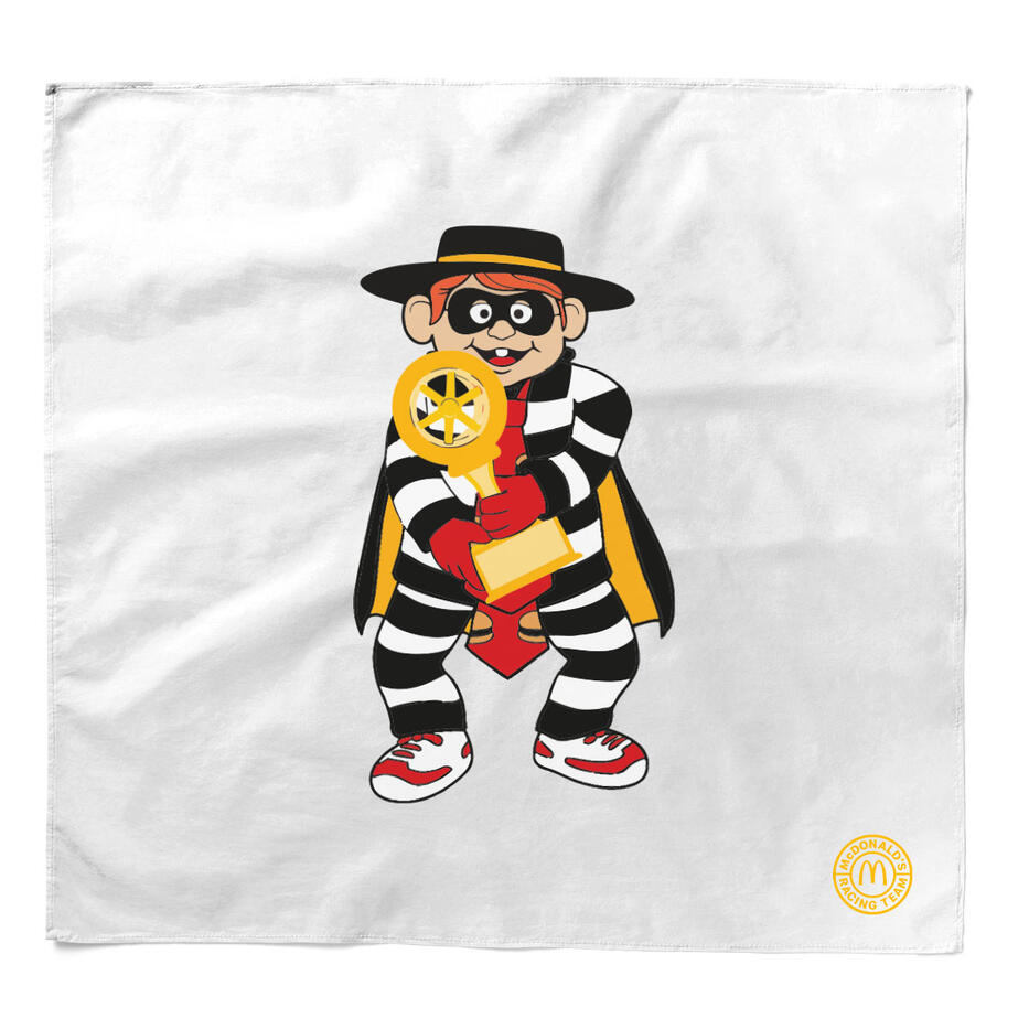 Hamburglar with Trophy Bandana Mockup (2025)